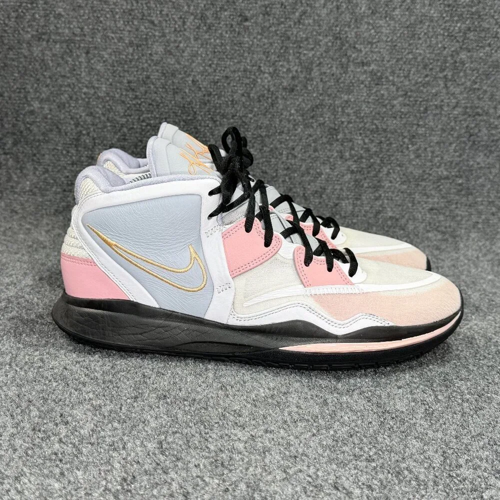 Nike Kyrie Infinity Basketball Shoes Men's Size 12.5 Grey Pink Athletic Retro